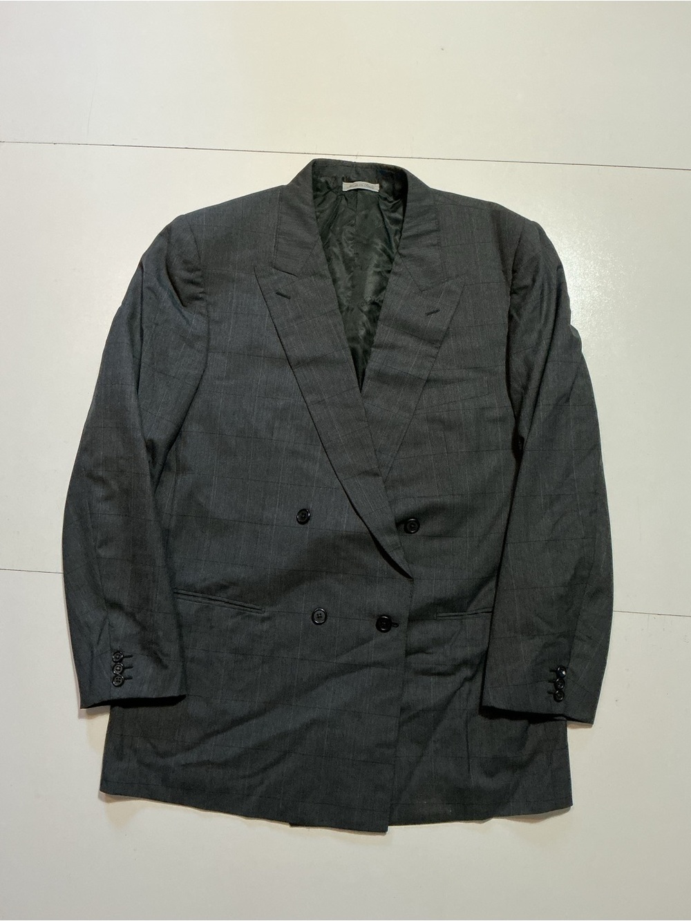 Vintage Belvest Neiman Marcus Made In Italy Double Breasted Blazer Suit Jacket